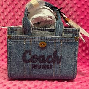 Coach Denim Blue Tote Bag